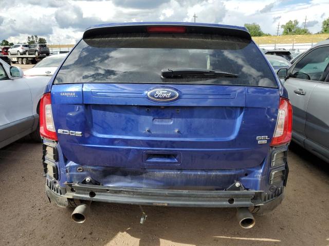 2FMDK4JC3DBA77232 - 2013 FORD EDGE SEL BLUE photo 6