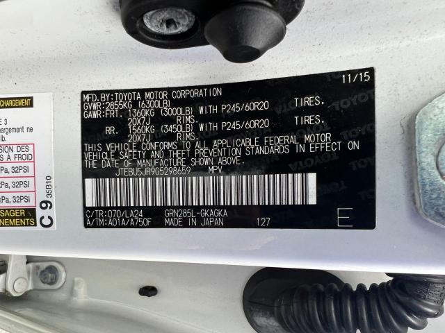 JTEBU5JR9G5298659 - 2016 TOYOTA 4RUNNER SR5/SR5 PREMIUM 白色 照片 10