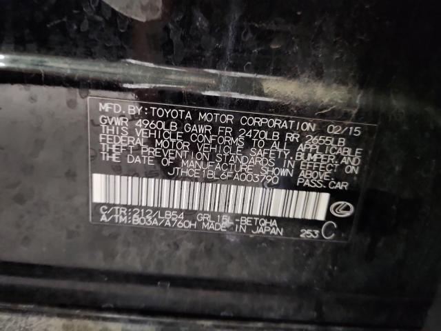 JTHCE1BL6FA003790 - 2015 LEXUS GS 350 შავი ფოტო 13