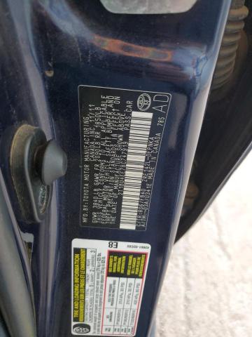 2T1BU4EE7BC747919 - 2011 TOYOTA COROLLA BASE Կապույտ լուսանկար 12