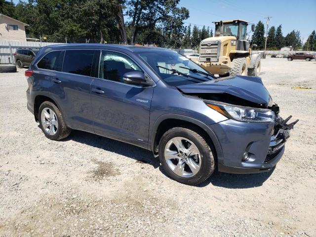 5TDDGRFH1KS065602 - 2019 TOYOTA HIGHLANDER HYBRID LIMITED BLACK photo 4