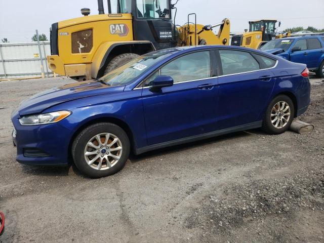 3FA6P0G77GR378213 - 2016 FORD FUSION S BLUE photo 1