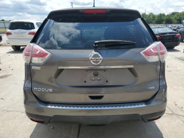 KNMAT2MVXFP504407 - 2015 NISSAN ROGUE S GRAY photo 6