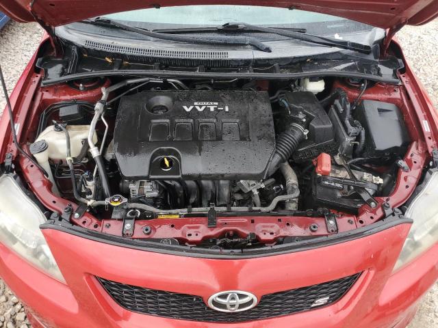 1NXBU40E29Z027475 - 2009 TOYOTA COROLLA BASE RED photo 11