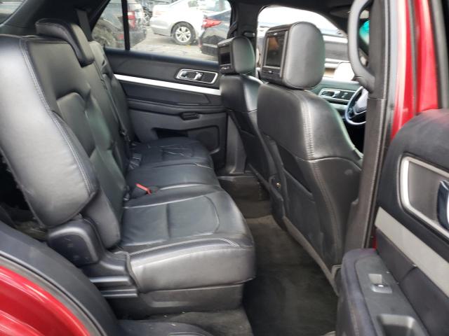 1FM5K7D8XGGC82511 - 2016 FORD EXPLORER XLT წითელი ფოტო 10