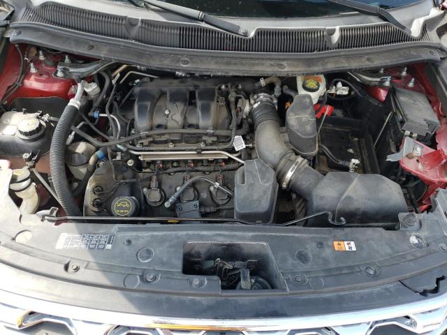 1FM5K7D8XGGC82511 - 2016 FORD EXPLORER XLT წითელი ფოტო 11