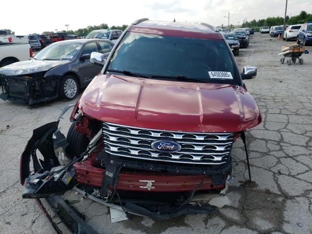 1FM5K7D8XGGC82511 - 2016 FORD EXPLORER XLT წითელი ფოტო 5