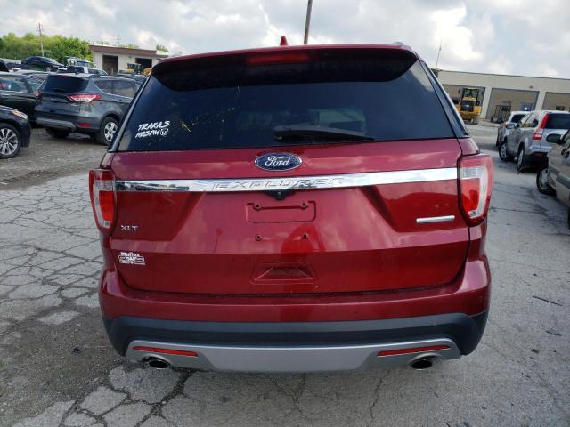 1FM5K7D8XGGC82511 - 2016 FORD EXPLORER XLT წითელი ფოტო 6