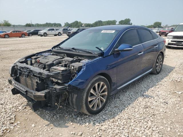 5NPE34AF5FH060164 - 2015 HYUNDAI SONATA SPORT BLUE photo 1