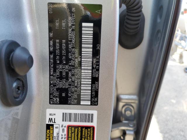 5TDHZRAH9LS500581 - 2020 TOYOTA HIGHLANDER XLE Արծաթագույն լուսանկար 14