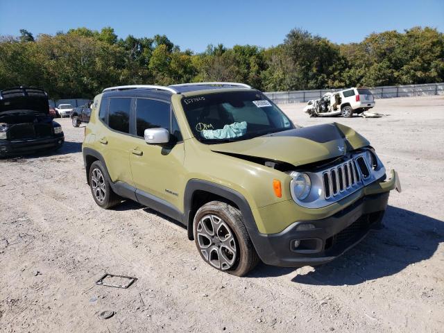 ZACCJBDT1FPB77525 - 2015 JEEP RENEGADE LIMITED GREEN photo 1