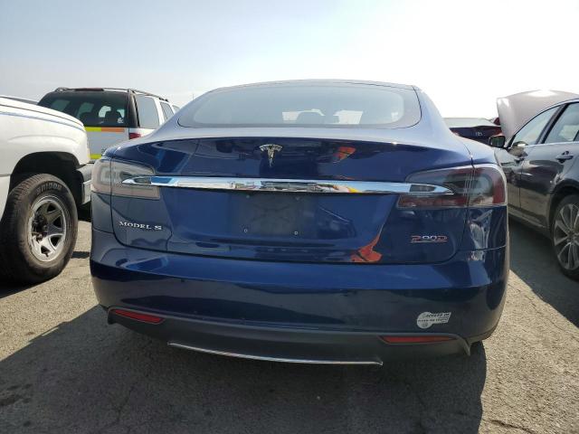 5YJSA1E47FF111050 - 2015 TESLA MODEL S Կապույտ լուսանկար 6