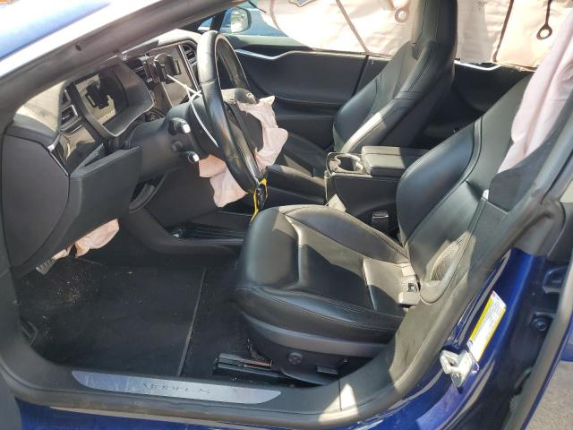 5YJSA1E47FF111050 - 2015 TESLA MODEL S Կապույտ լուսանկար 7