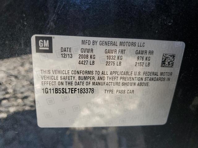 1G11B5SL7EF183378 - 2014 CHEVROLET MALIBU LS BLACK photo 12