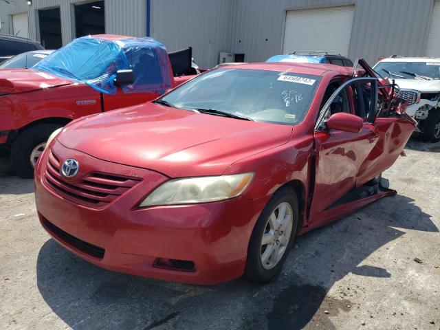 4T1BE46K57U177538 - 2007 TOYOTA CAMRY CE RED photo 1