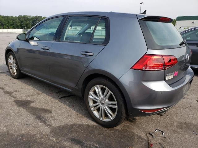 3VW2A7AU1FM072604 - 2015 VOLKSWAGEN GOLF TDI GRAY photo 2