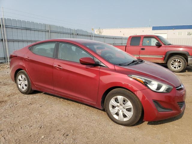 5NPDH4AE7GH719500 - 2016 HYUNDAI ELANTRA SE RED photo 4