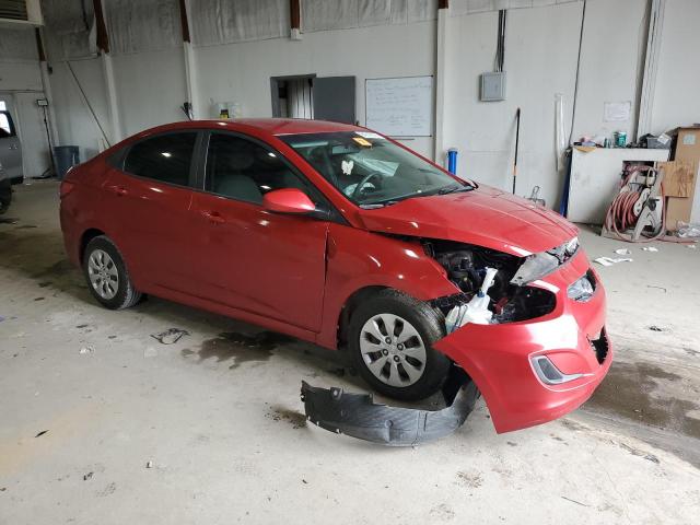 KMHCT4AE0HU356034 - 2017 HYUNDAI ACCENT SE RED photo 4