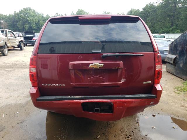 1GNUKJE35AR223014 - 2010 CHEVROLET SUBURBAN K1500 LT MAROON photo 6