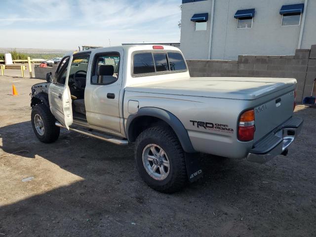 5TEHN72N53Z284543 - 2003 TOYOTA TACOMA DOUBLE CAB SILVER photo 2