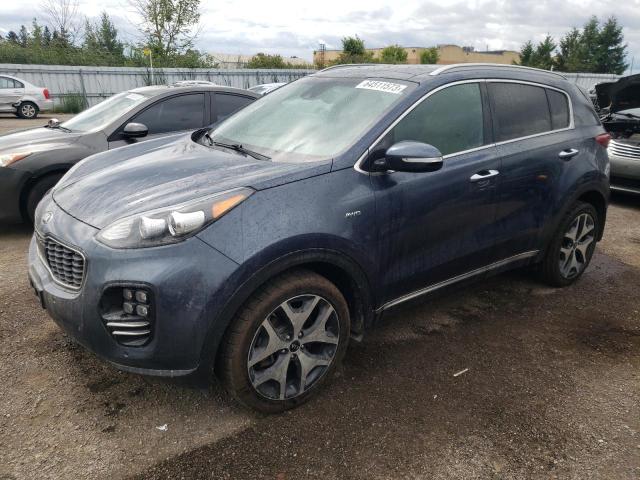 KNDPRCA63H7263577 - 2017 KIA SPORTAGE SX BLUE photo 1