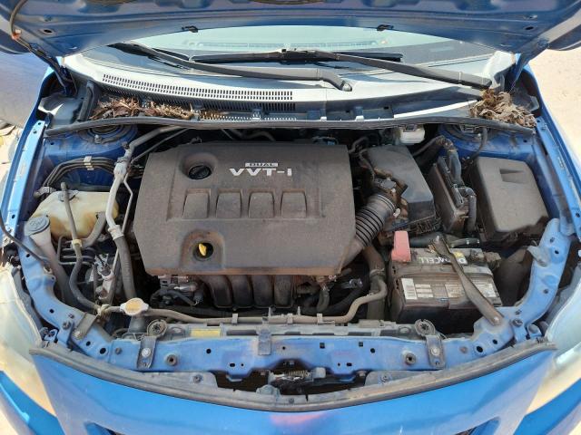2T1BU4EE8AC357264 - 2010 TOYOTA COROLLA BASE BLUE photo 11