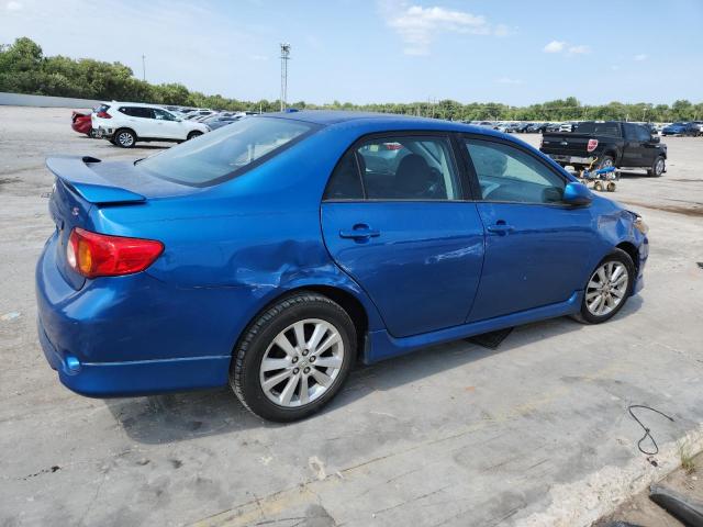 2T1BU4EE8AC357264 - 2010 TOYOTA COROLLA BASE BLUE photo 3