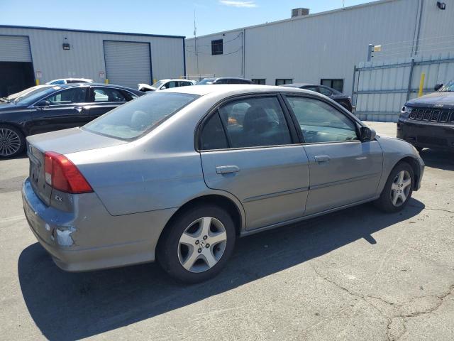 2HGES26774H544529 - 2004 HONDA CIVIC EX GRAY photo 3