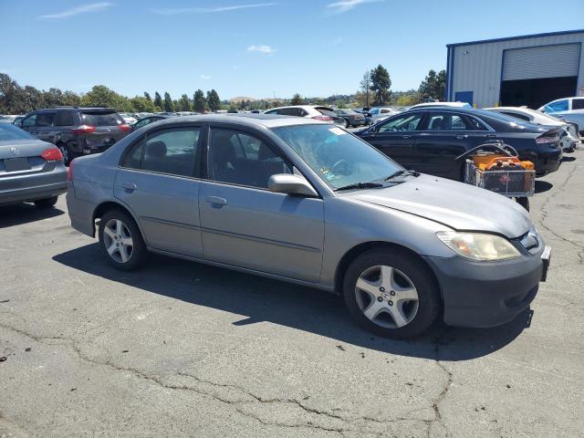 2HGES26774H544529 - 2004 HONDA CIVIC EX GRAY photo 4