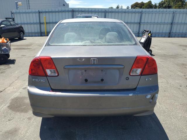 2HGES26774H544529 - 2004 HONDA CIVIC EX GRAY photo 6