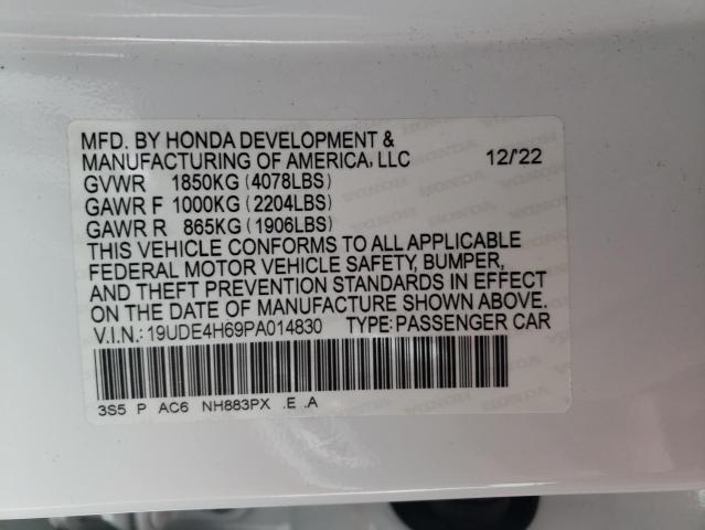 19UDE4H69PA014830 - 2023 ACURA INTEGRA A-SPEC TECH WHITE photo 13