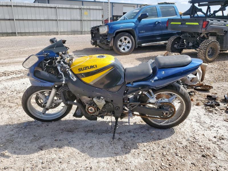 JS1GN7BA522108260 - 2002 SUZUKI GSX-R600 BLUE photo 3
