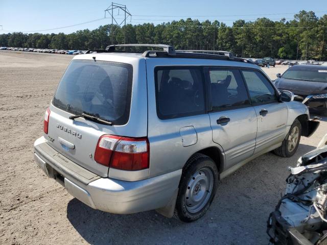 JF1SF65602H758955 - 2002 SUBARU FORESTER S SILVER photo 3