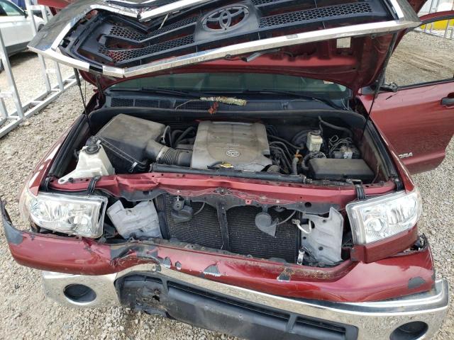 5TFUM5F14AX013636 - 2010 TOYOTA TUNDRA DOUBLE CAB SR5 BURGUNDY photo 11