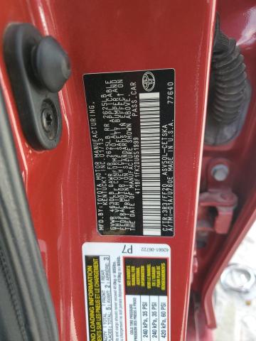 4T1BF1FK2DU651999 - 2013 TOYOTA CAMRY L RED photo 12