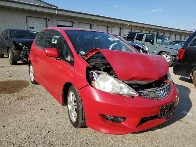 JHMGE88489C007665 - 2009 HONDA FIT SPORT RED photo 1