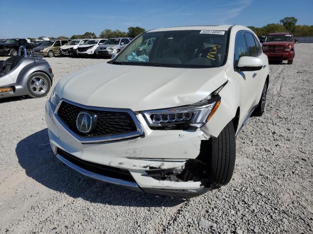 5FRYD4H52HB012080 - 2017 ACURA MDX TECHNOLOGY WHITE photo 9