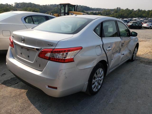 3N1AB7AP5FY252279 - 2015 NISSAN SENTRA S GRAY photo 4