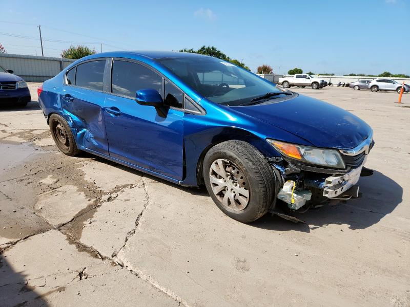 19XFB2F55CE342879 - 2012 HONDA CIVIC LX BLUE photo 4