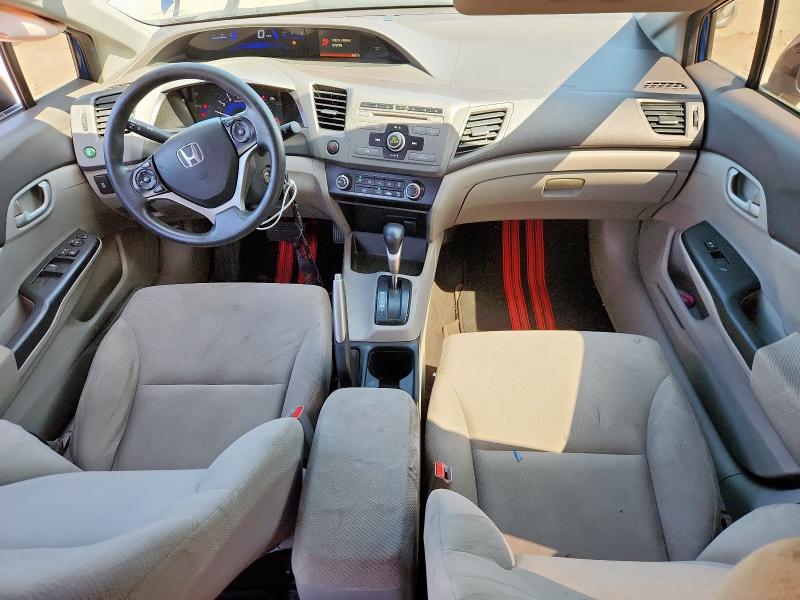 19XFB2F55CE342879 - 2012 HONDA CIVIC LX BLUE photo 8