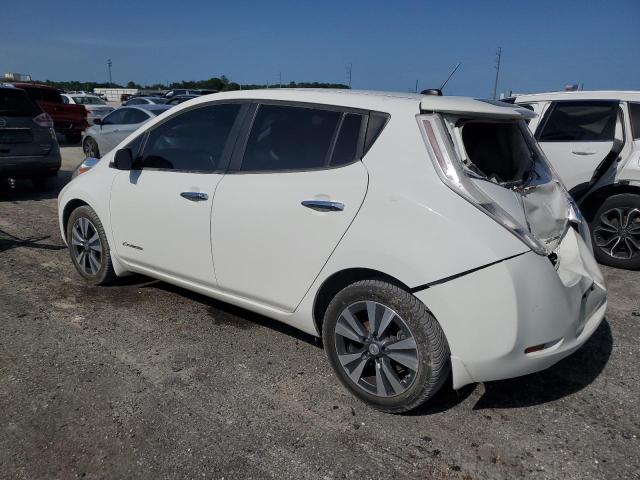 1N4AZ0CP5FC317577 - 2015 NISSAN LEAF S WHITE photo 2