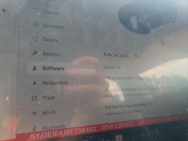 5YJ3E1EA1RF736482 - 2024 TESLA MODEL 3 Մոխրագույն լուսանկար 9