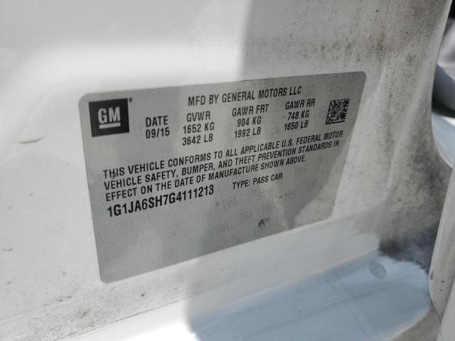 1G1JA6SH7G4111213 - 2016 CHEVROLET SONIC LS Ağ foto 12