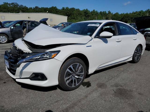 1HGCV3F46MA017154 - 2021 HONDA ACCORD HYBRID EX WHITE photo 1