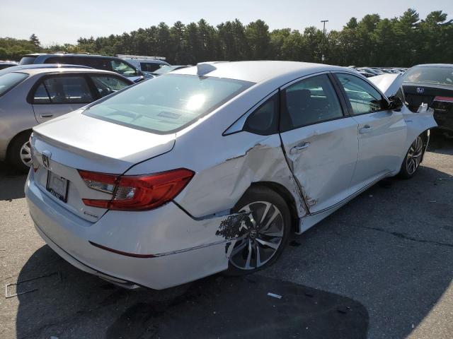 1HGCV3F46MA017154 - 2021 HONDA ACCORD HYBRID EX WHITE photo 3