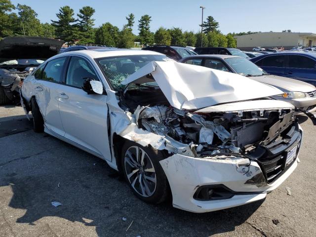 1HGCV3F46MA017154 - 2021 HONDA ACCORD HYBRID EX WHITE photo 4