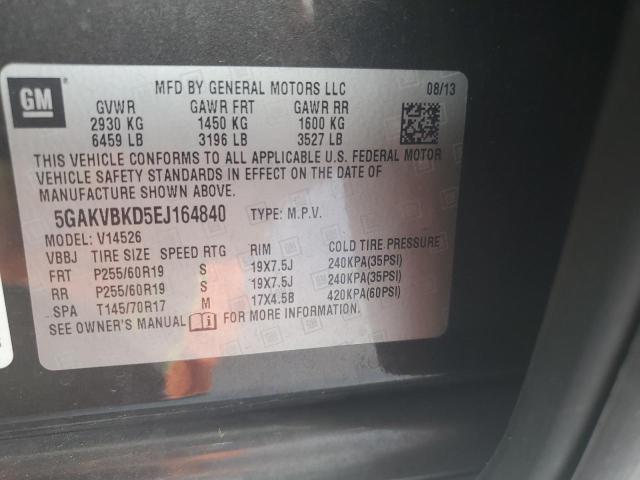 5GAKVBKD5EJ164840 - 2014 BUICK ENCLAVE 黑色 照片 13