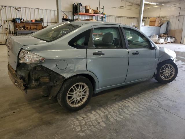 1FAHP35NX9W190457 - 2009 FORD FOCUS SE BLUE photo 3