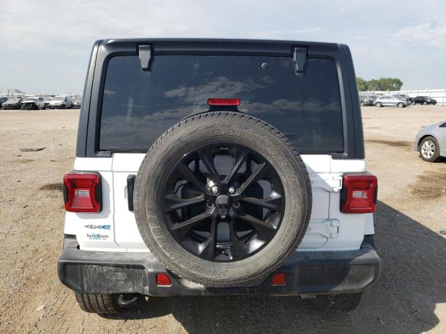 1C4JJXP62MW777416 - 2021 JEEP WRANGLER U SAHARA 4XE WHITE photo 6