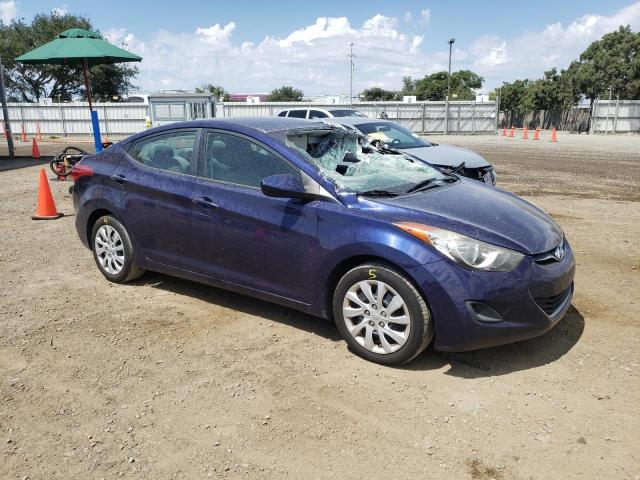 5NPDH4AE7BH032705 - 2011 HYUNDAI ELANTRA GLS BLUE photo 4